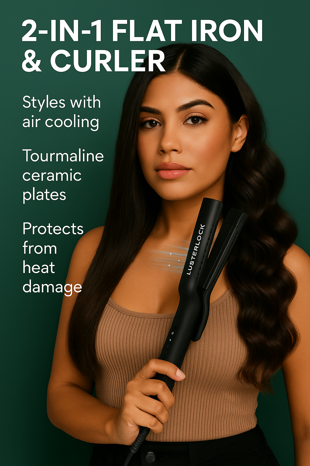 Wavytalk™ 2-in-1 Airflow Styler – Curl, Wave & Straighten