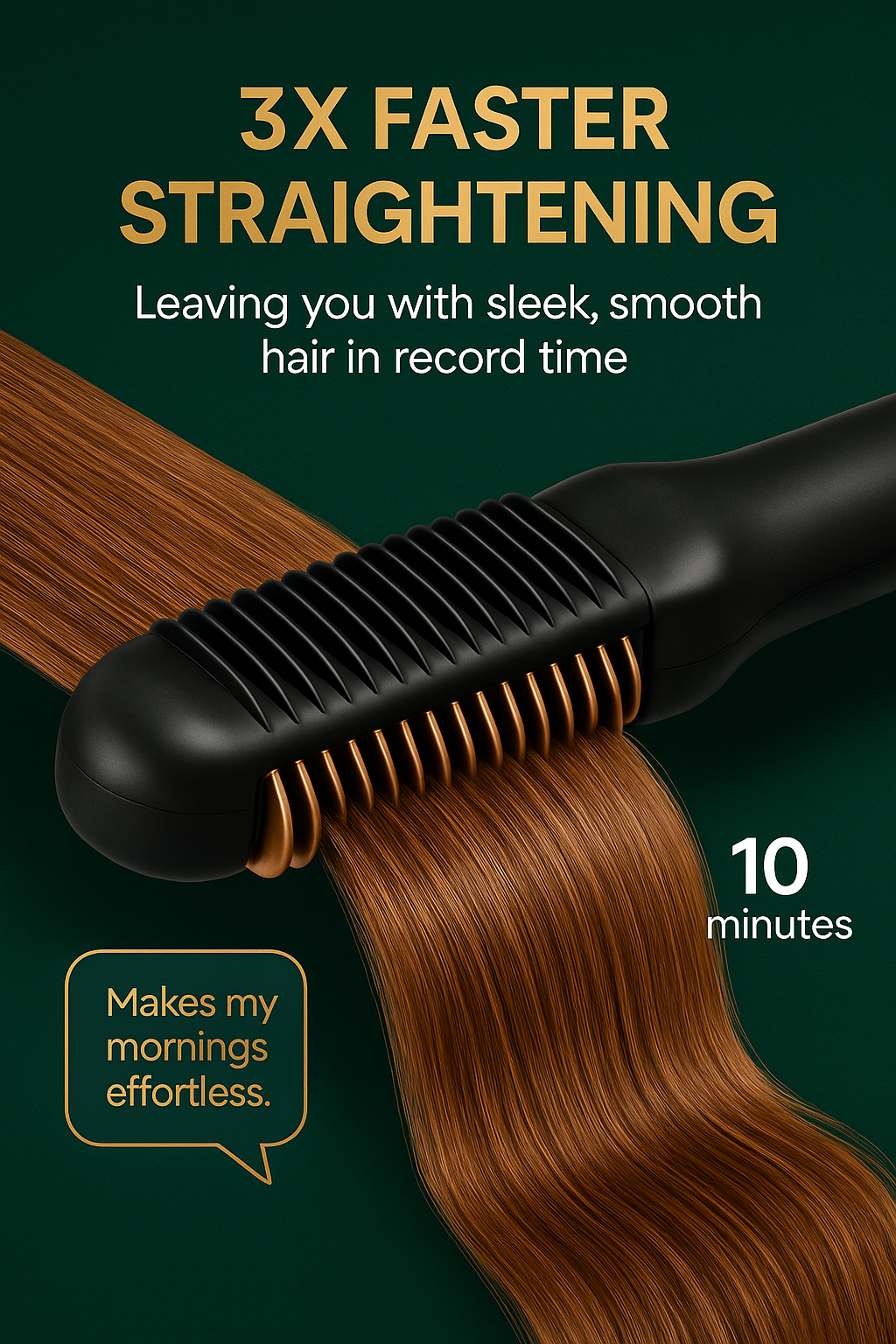 Lusterlock™ 3-in-1 Steam Straightening Brush