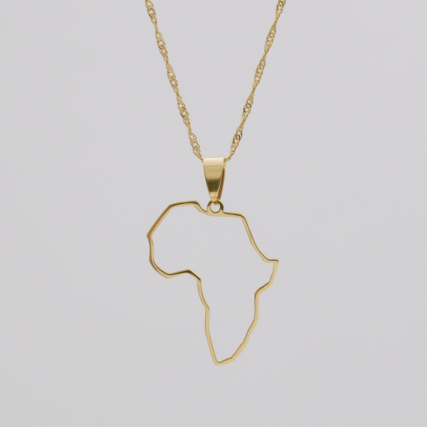 Africa Outline Necklace | PRYA