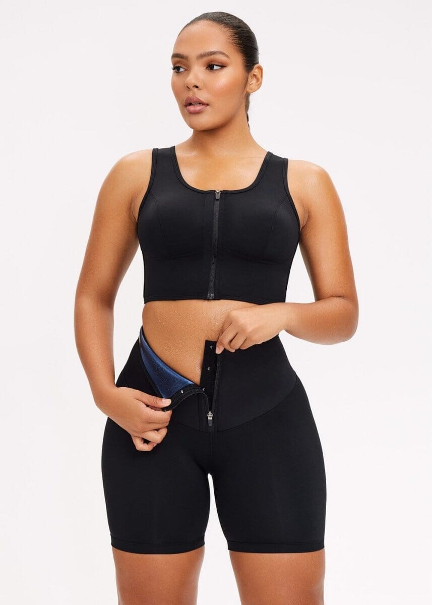 SaunaSculpt Zip Workout legging