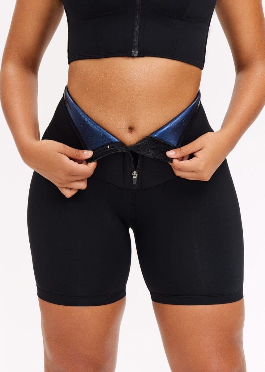 SaunaSculpt Zip Workout legging
