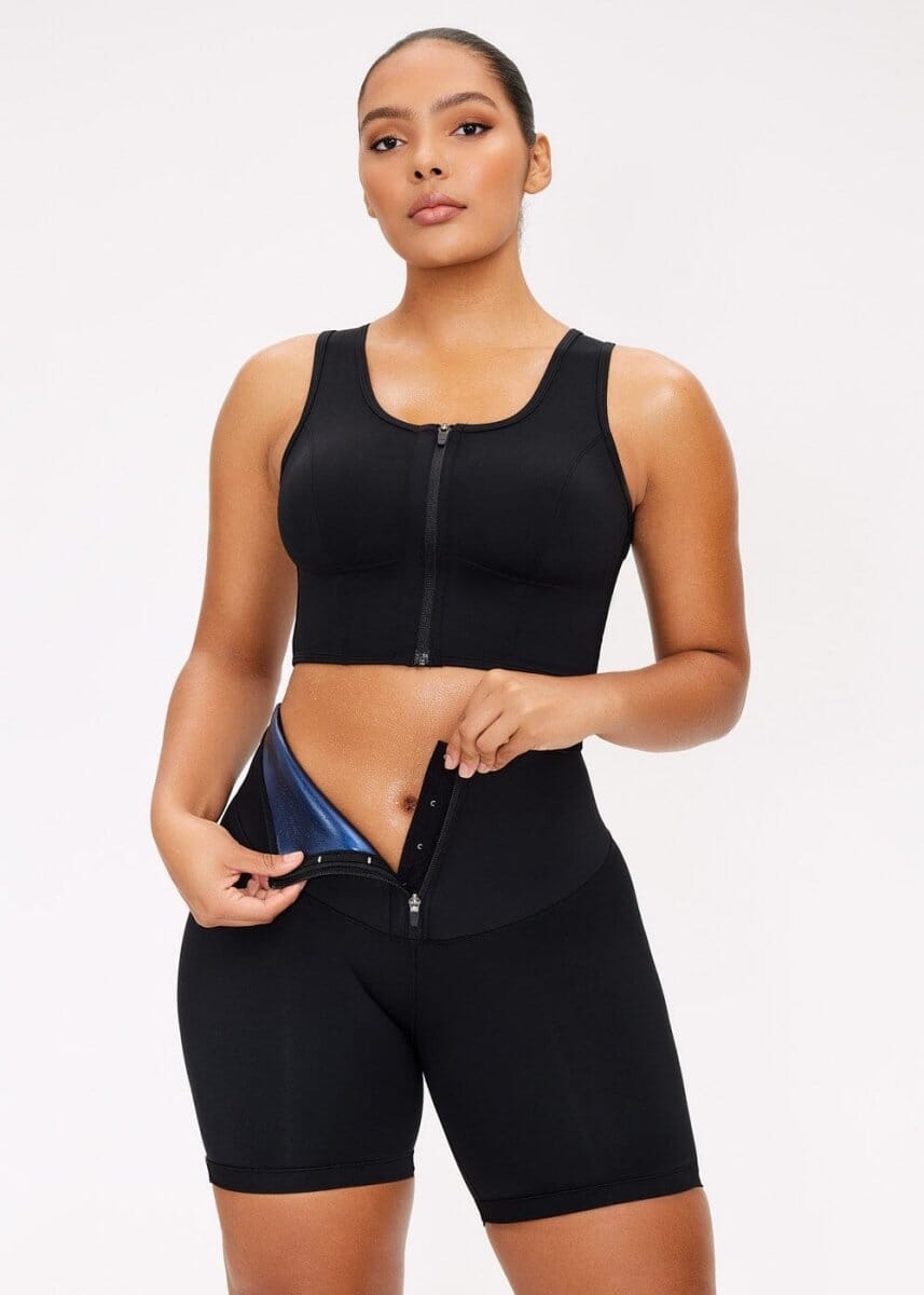 SaunaSculpt Zip Workout legging