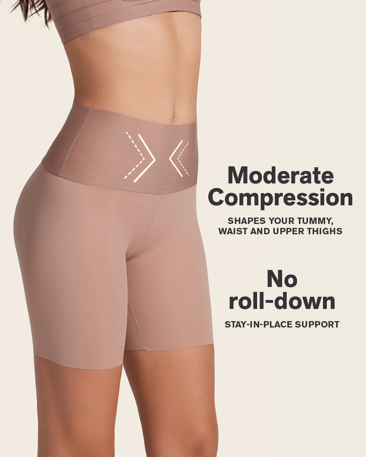 Stay-In-Place Seamless Slip Short