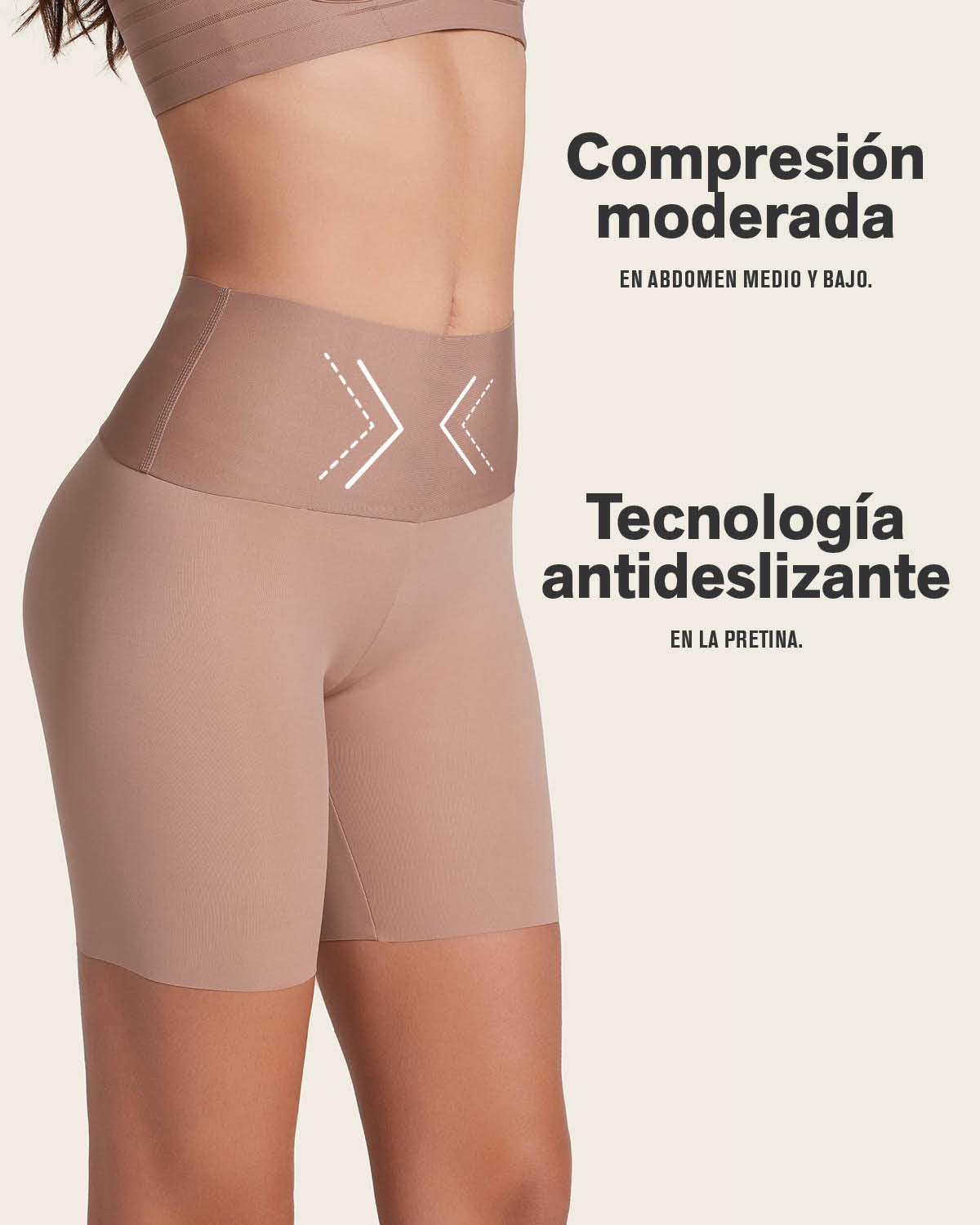 Stay-In-Place Seamless Slip Short