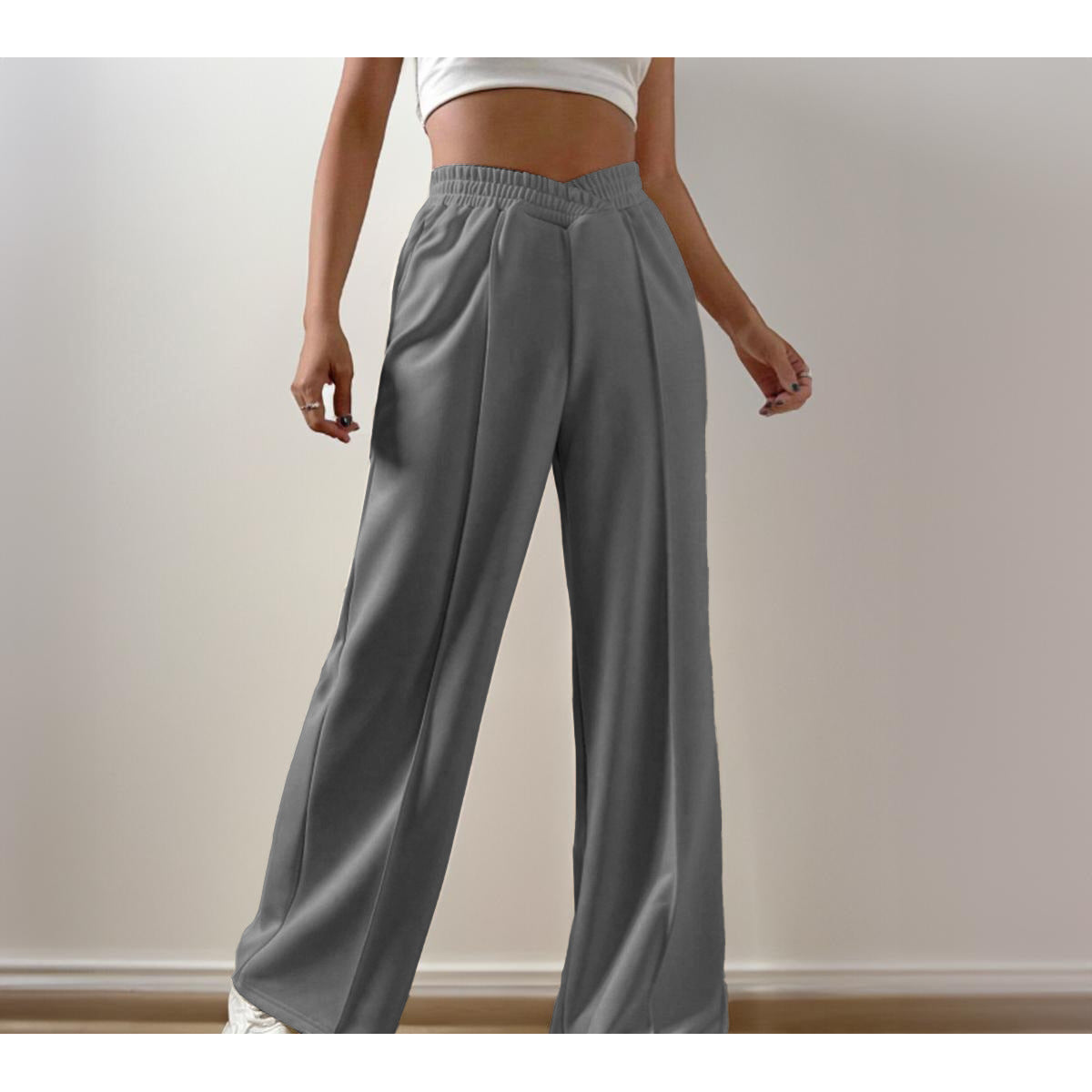 Loose Casual Wide-leg Trousers
