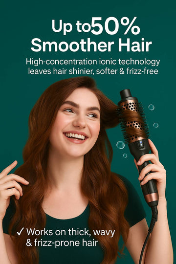 LUSTERLOCK Ionic Hot Air Brush – 3-in-1