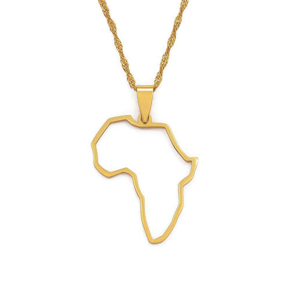 Collier contour Afrique