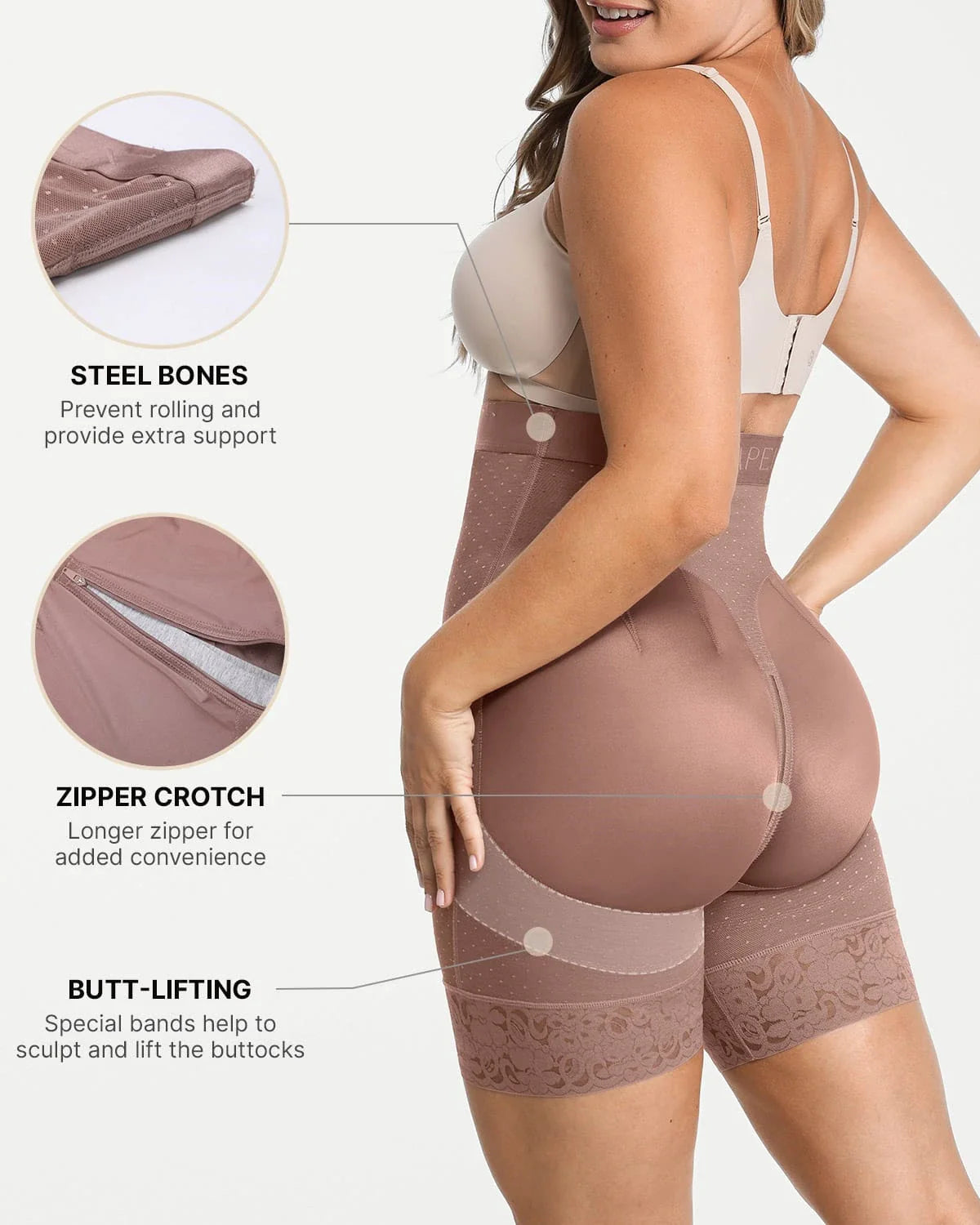 BOOT-YEAH AirSlim High-Waisted Polka Dot Short