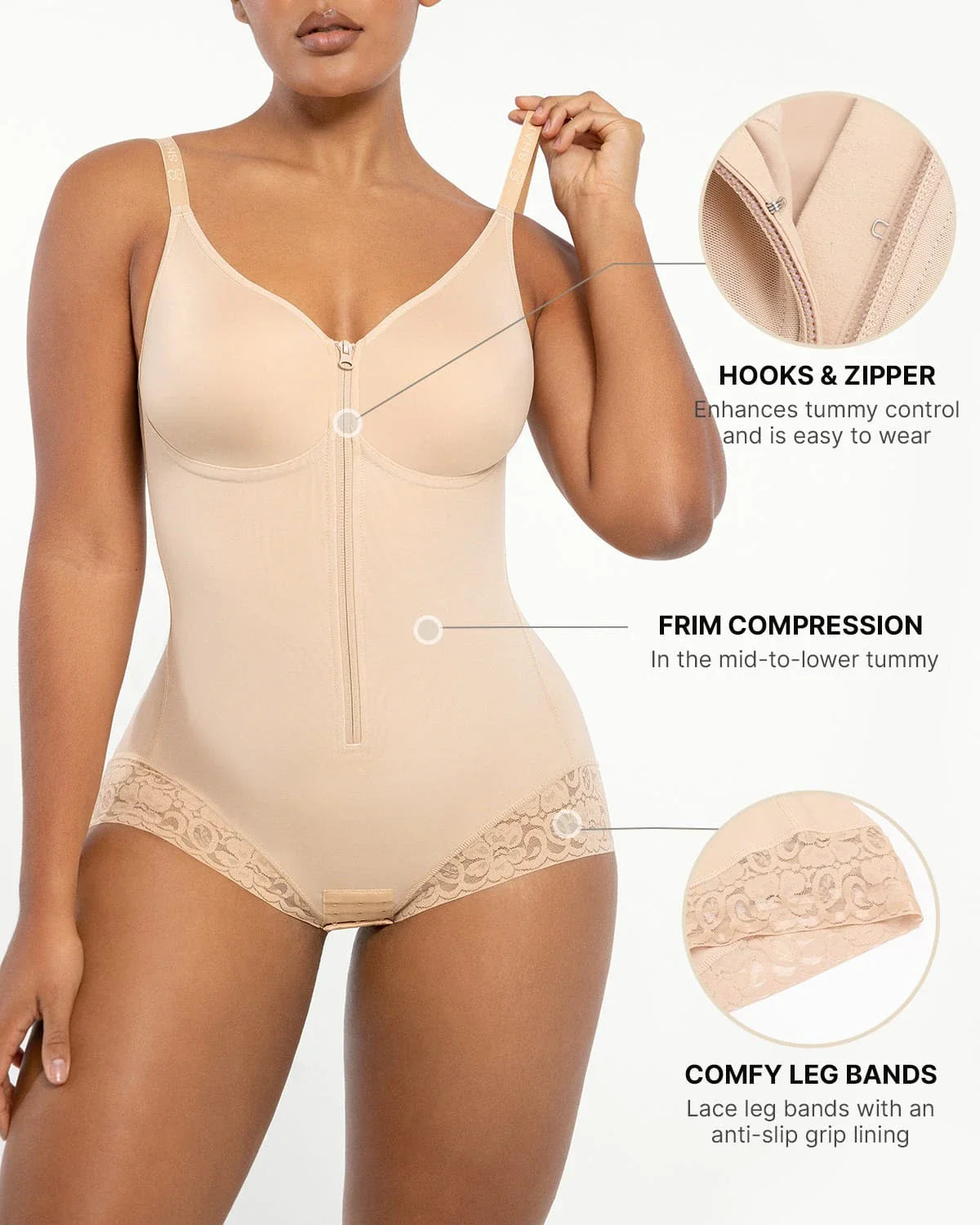 Bare Essentials Hourglass Full Body Brief Bodysuit