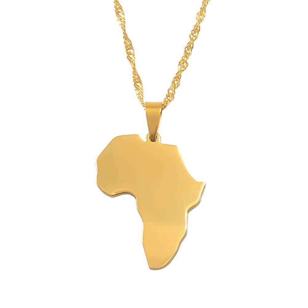 Collier rempli d'or d'Afrique