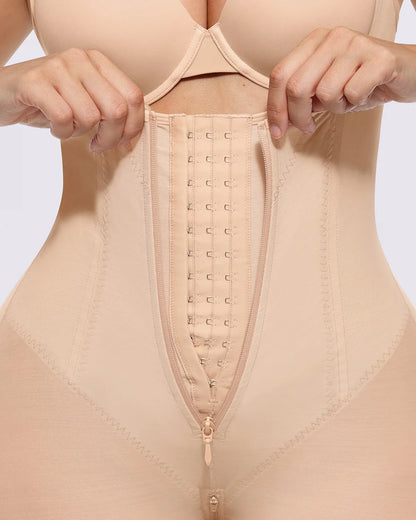 Open Bust Tummy Control Bodysuit