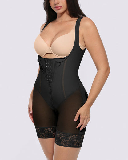 Open Bust Tummy Control Bodysuit