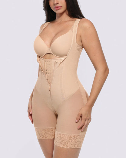 Open Bust Tummy Control Bodysuit