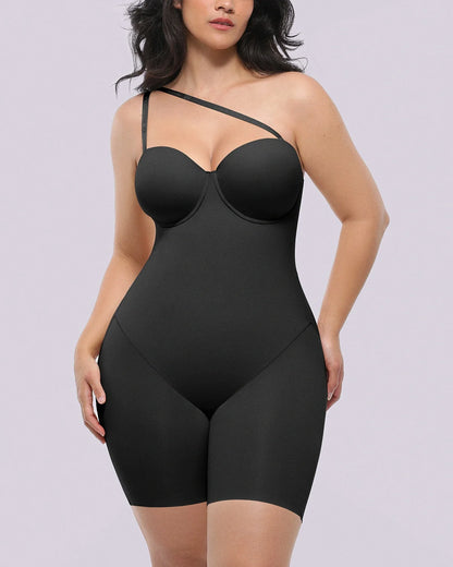 Bare Essentials™ AirSlim® Strapless Mid Thigh Bodysuit