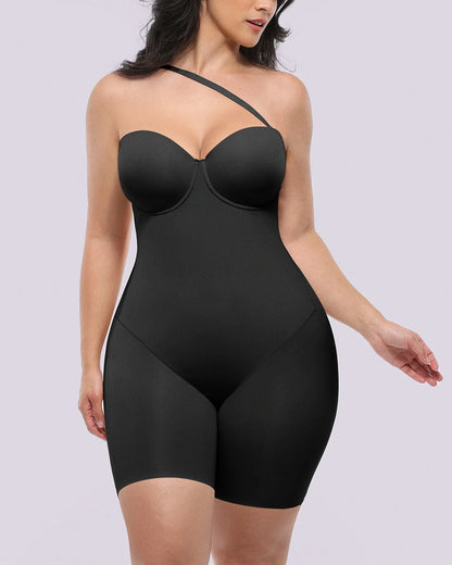 Bare Essentials™ AirSlim® Strapless Mid Thigh Bodysuit