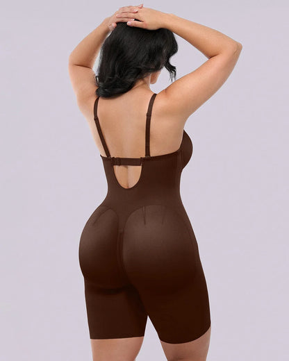 Bare Essentials™ AirSlim® Strapless Mid Thigh Bodysuit