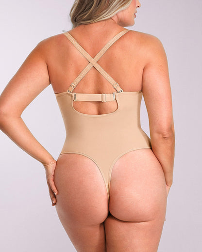 Bare Essentials-Strapless Thong Bodysuit
