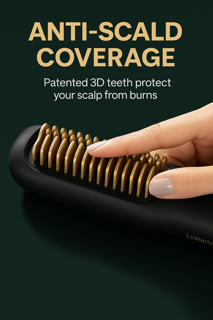 Lusterlock™ 3-in-1 Steam Straightening Brush