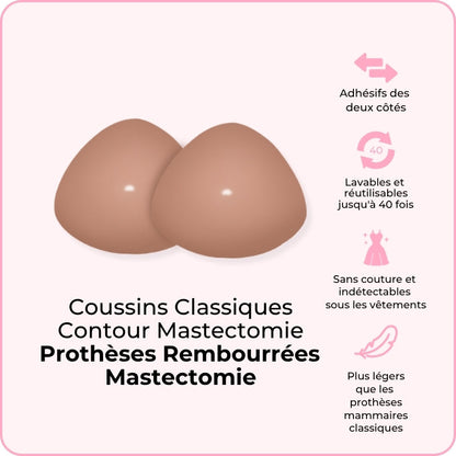 Coussins Classiques Contour Mastectomie