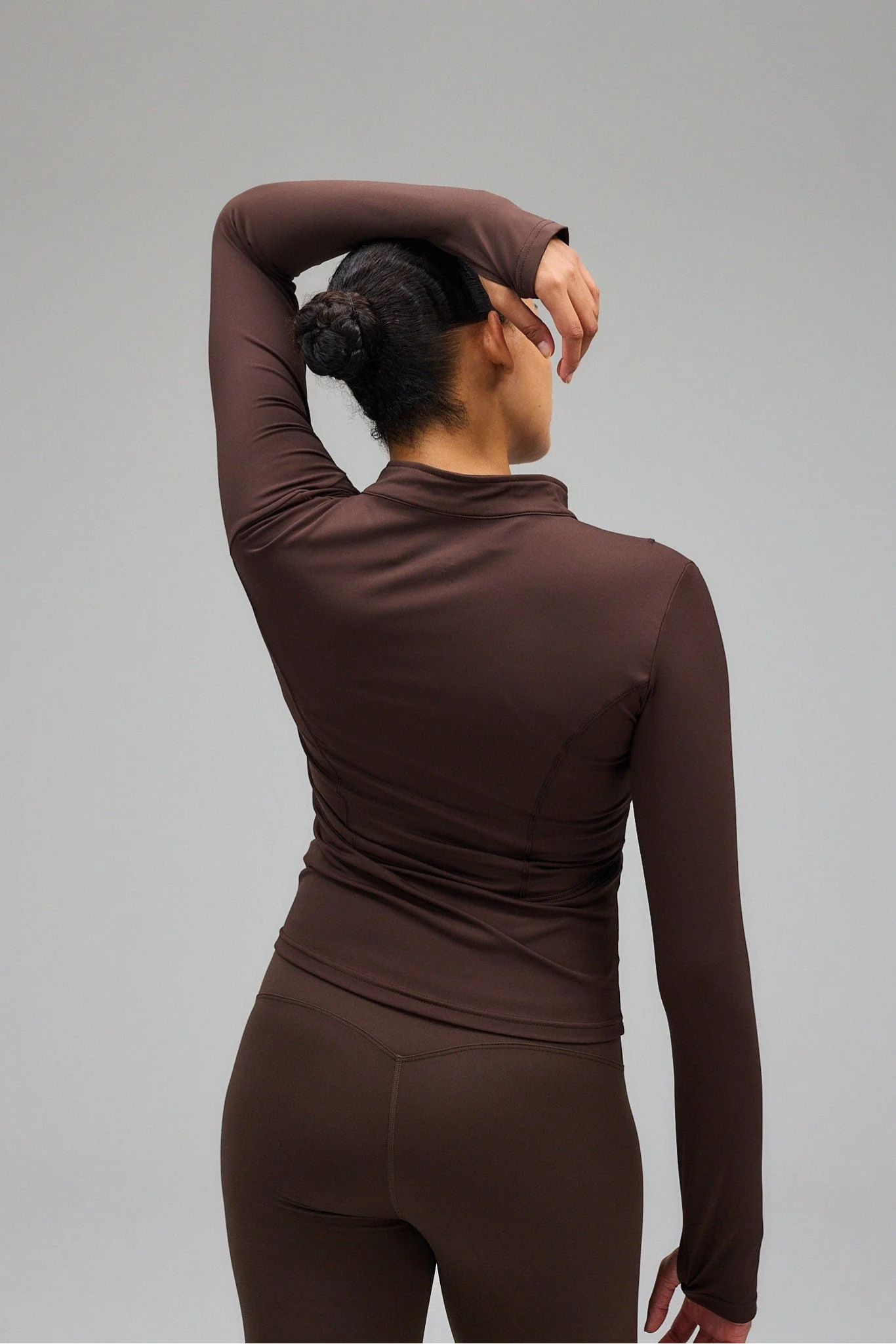 Veste Zip – Marron Pécan