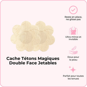 Cache Tétons Magiques Double Face Jetables