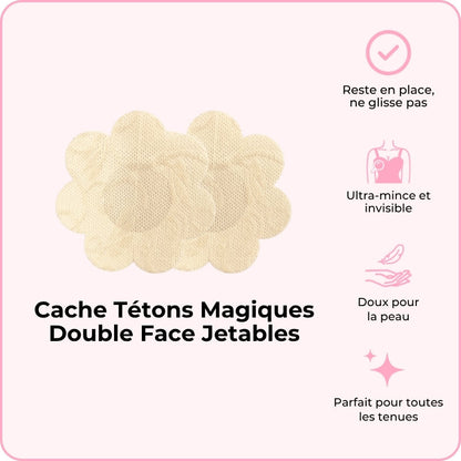 Cache Tétons Magiques Double Face Jetables