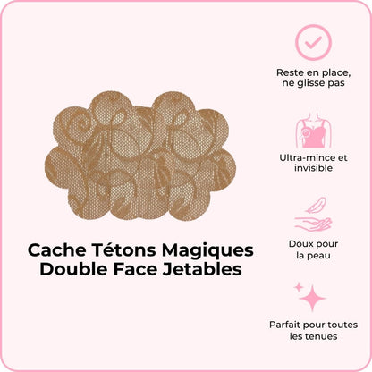 Cache Tétons Magiques Double Face Jetables