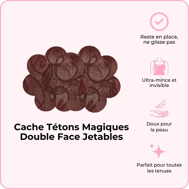 Cache Tétons Magiques Double Face Jetables