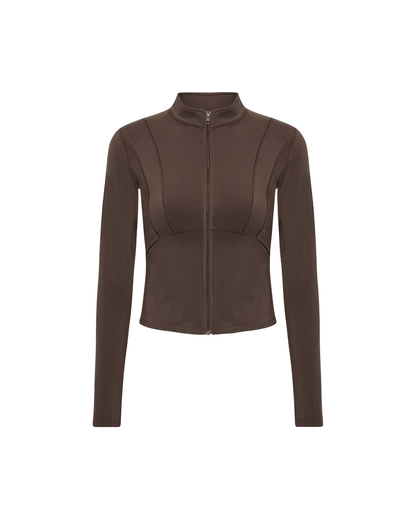 Veste Zip – Marron Pécan
