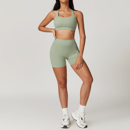 Ensemble Brassière de Sport & Short Taille Haute | Ultra-Doux & Confort Optimal