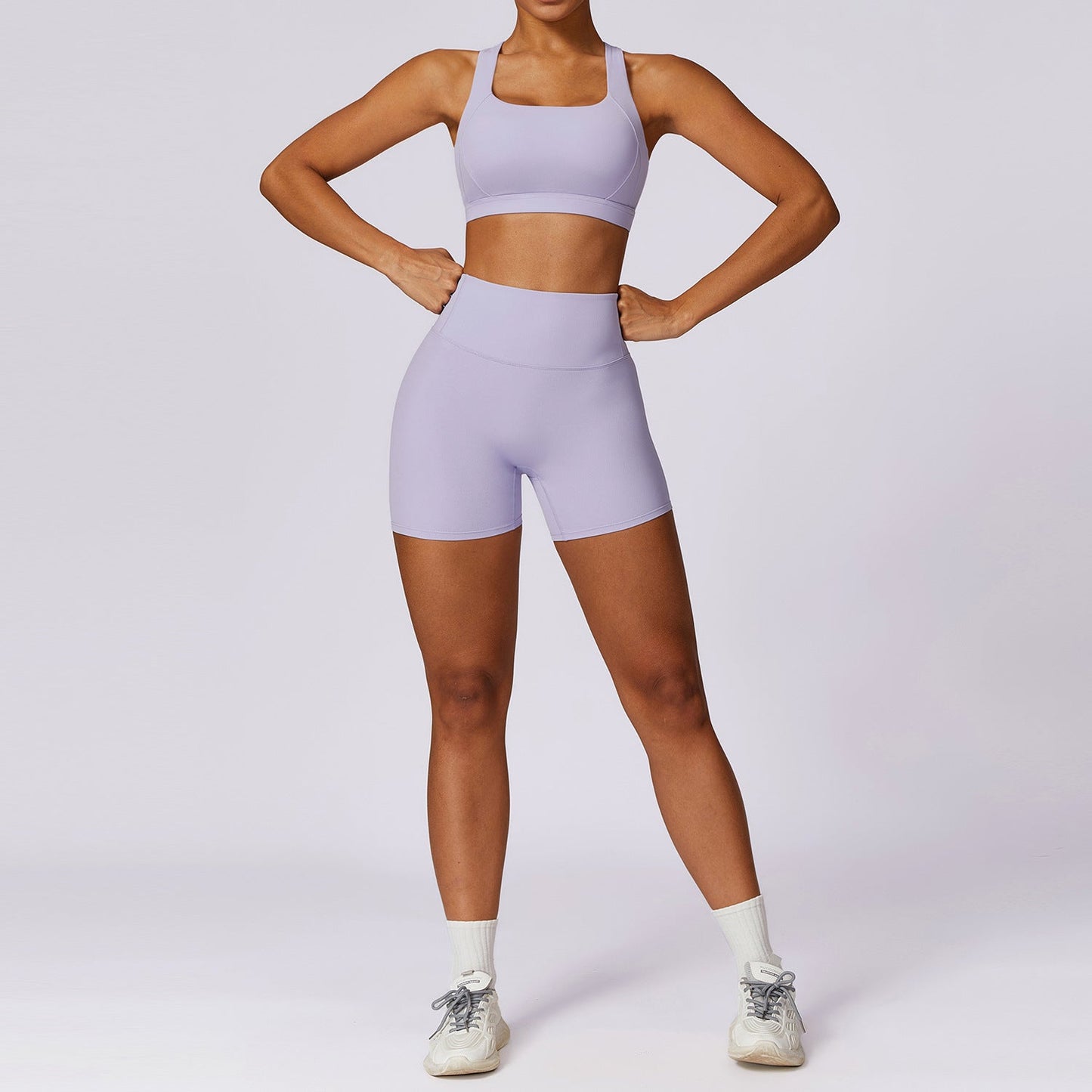 Ensemble Brassière de Sport & Short Taille Haute | Ultra-Doux & Confort Optimal