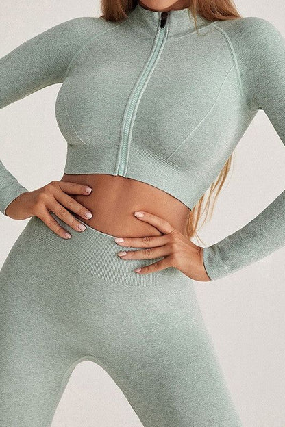 Ensemble de yoga taille haute effet liftant