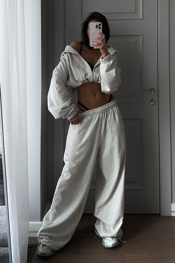 Two-piece Streetwear Loose Sweater Suit