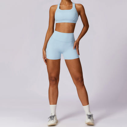 Ensemble Brassière de Sport & Short Taille Haute | Ultra-Doux & Confort Optimal