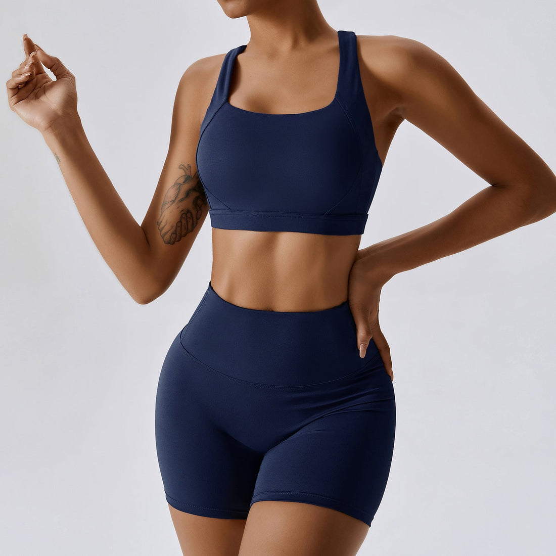Ensemble Brassière de Sport & Short Taille Haute | Ultra-Doux & Confort Optimal