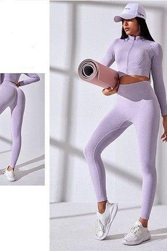 Ensemble de yoga taille haute effet liftant