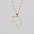 Africa Outline Necklace | PRYA