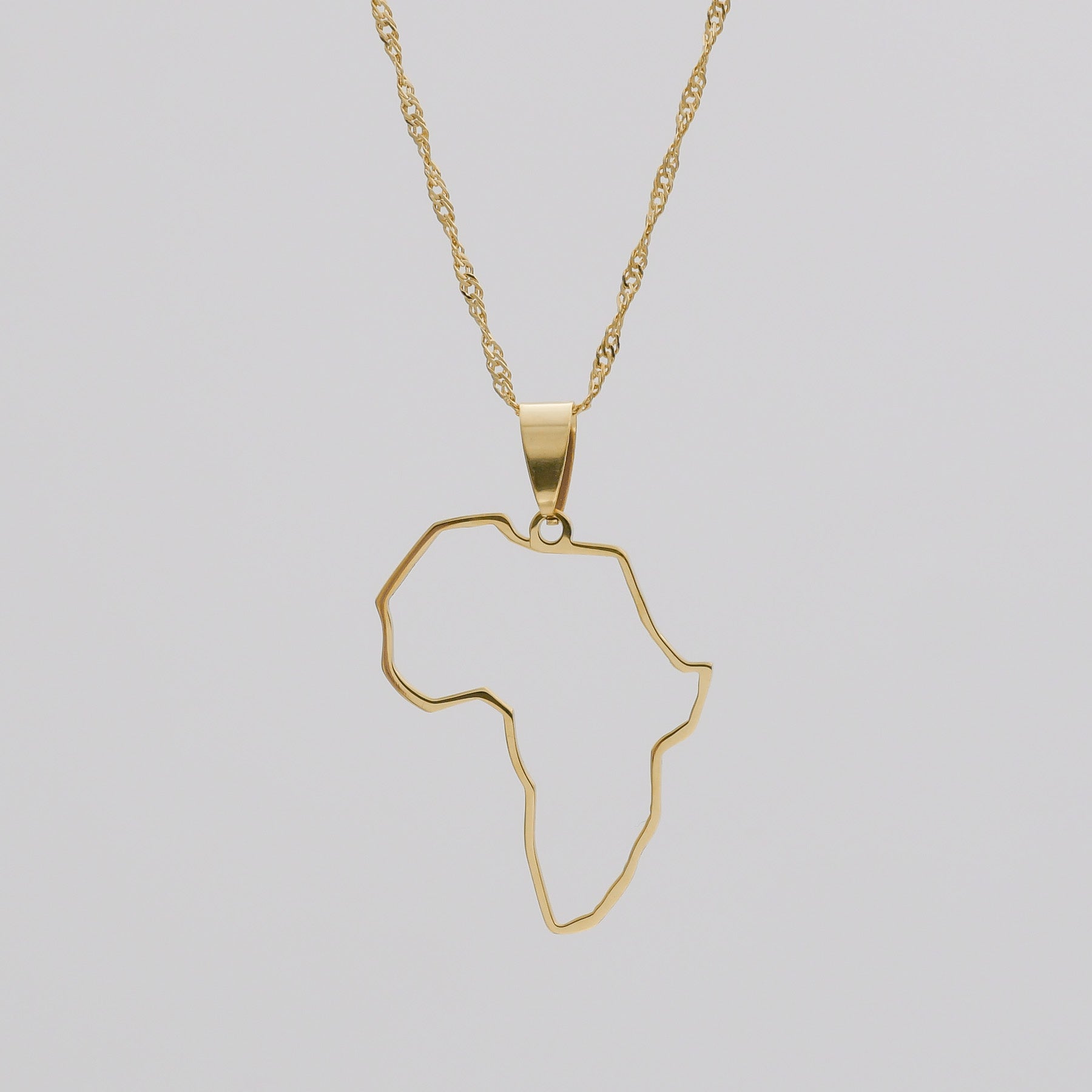 Africa Outline Necklace | PRYA
