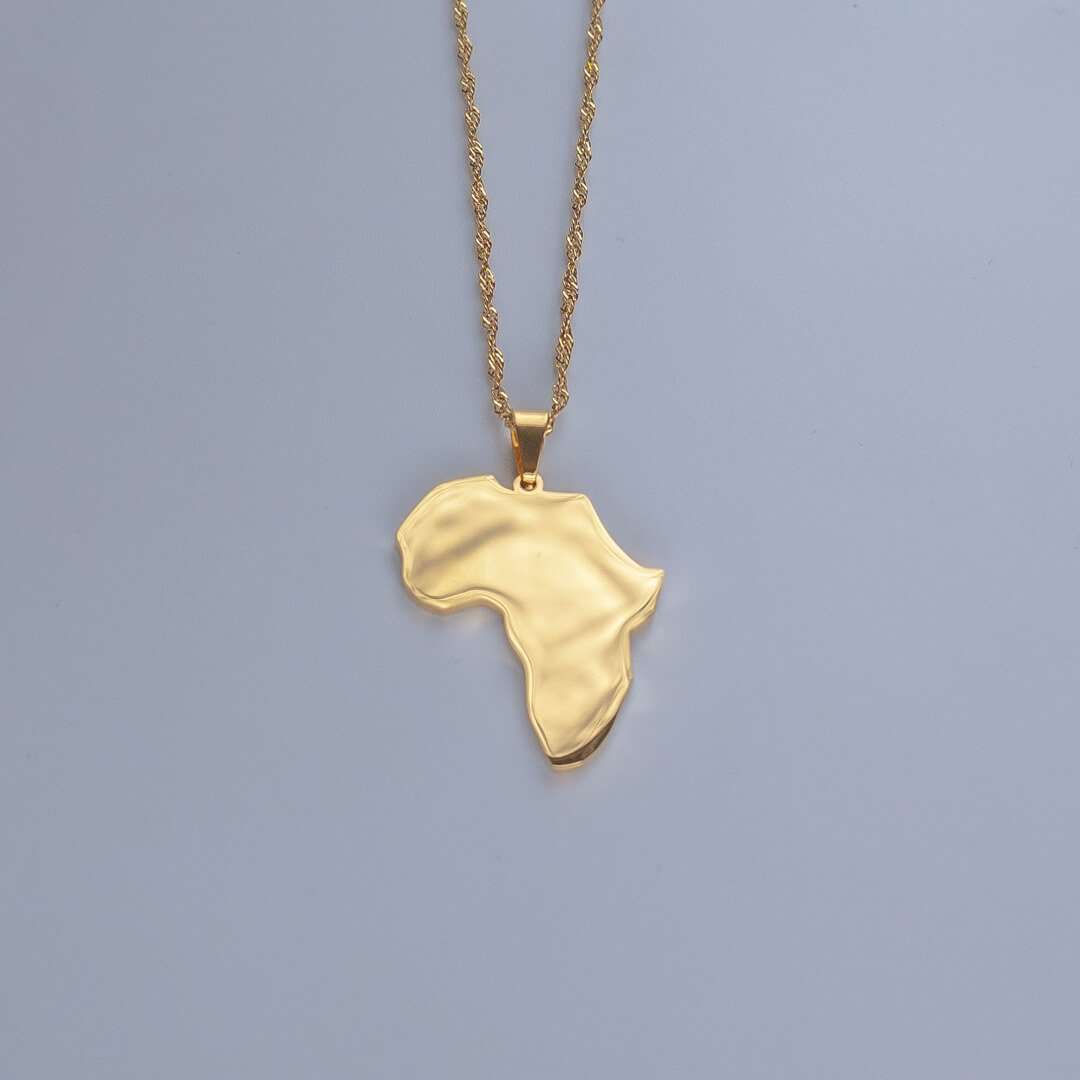 Collier rempli d'or d'Afrique