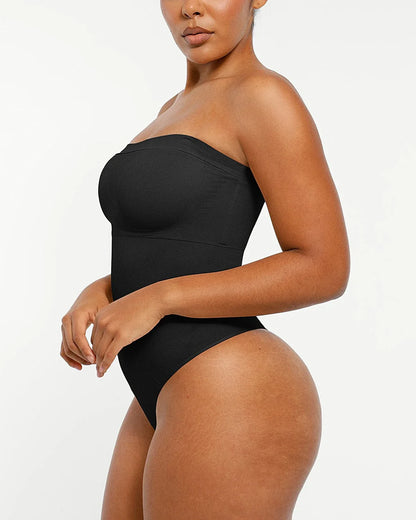 Bare Essentials™ Skin Flow™ Strapless Sculpt Thong Bodysuit