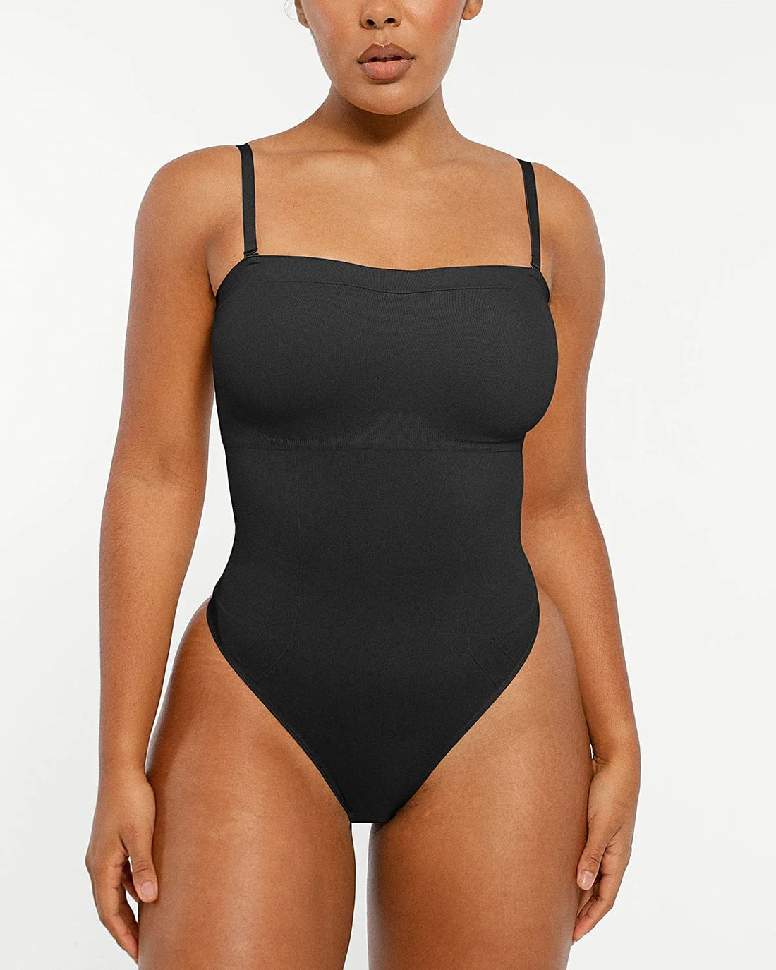 Bare Essentials™ Skin Flow™ Strapless Sculpt Thong Bodysuit