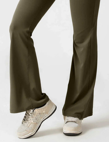 Combinaison sport dos ouvert évasée | Sculptant et élégance active