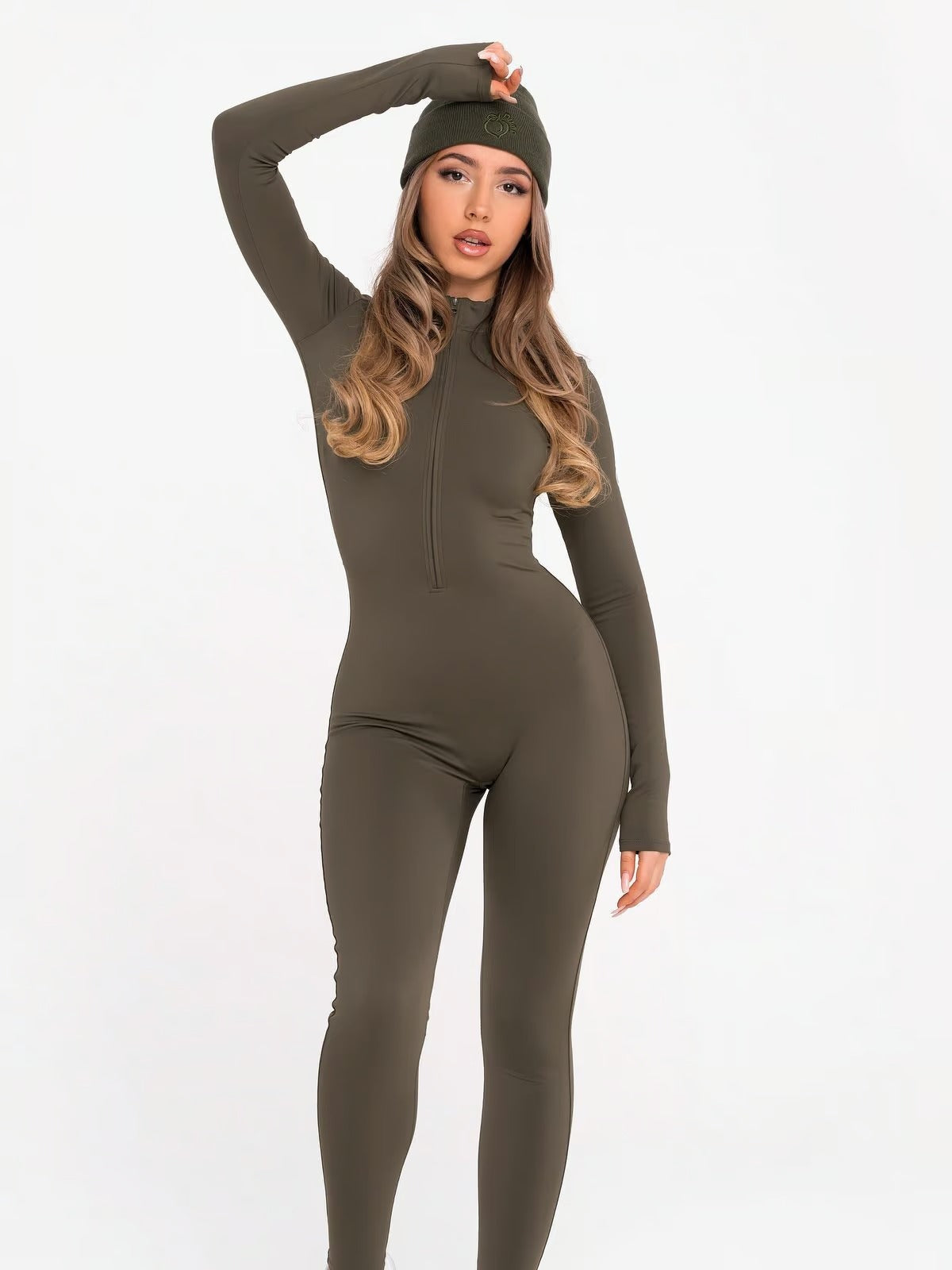 Sculpt Zip Jumpsuit – Power, Comfort & Curves.