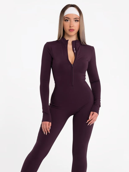 Sculpt Zip Jumpsuit – Power, Comfort & Curves.