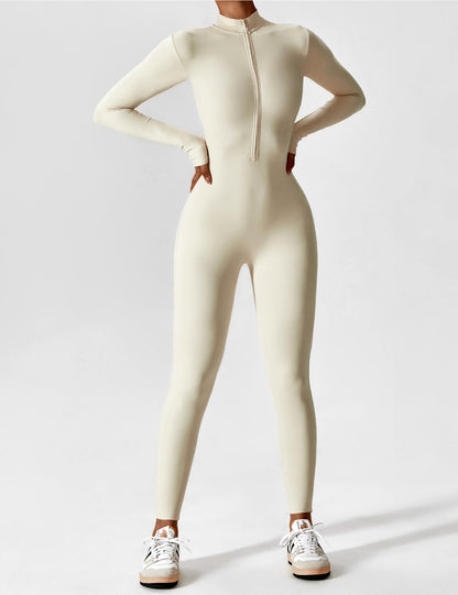 Sculpt Zip Jumpsuit – Power, Comfort & Curves.