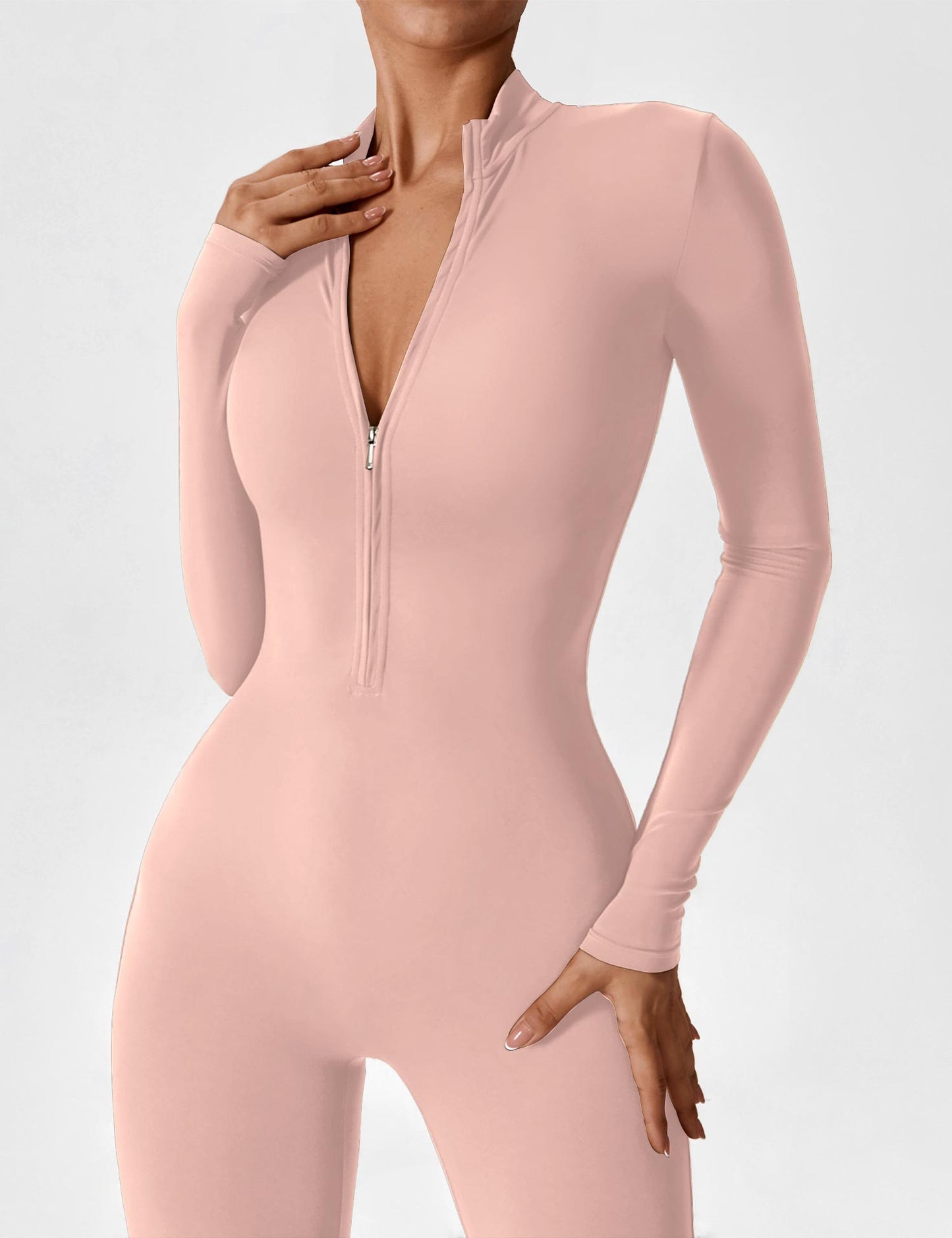 Sculpt Zip Jumpsuit – Power, Comfort & Curves.