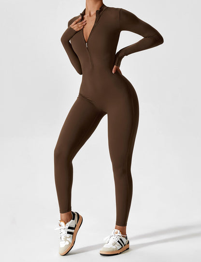 Sculpt Zip Jumpsuit – Power, Comfort & Curves.