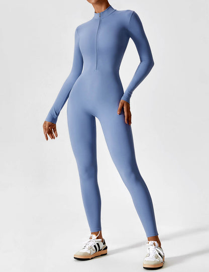 Sculpt Zip Jumpsuit – Power, Comfort & Curves.