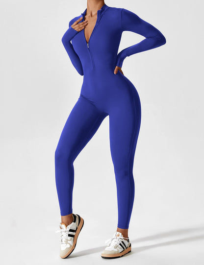 Sculpt Zip Jumpsuit – Power, Comfort & Curves.