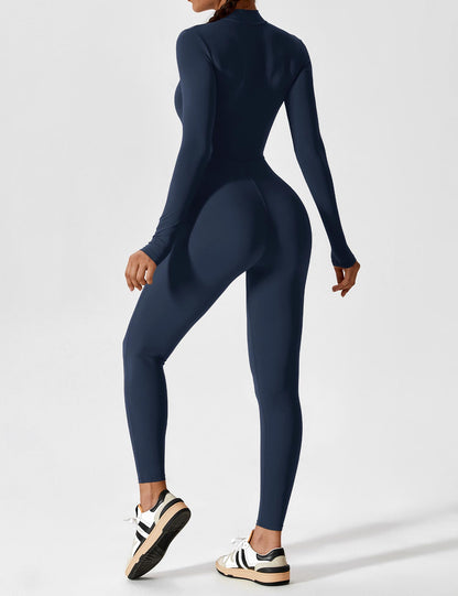 Sculpt Zip Jumpsuit – Power, Comfort & Curves.